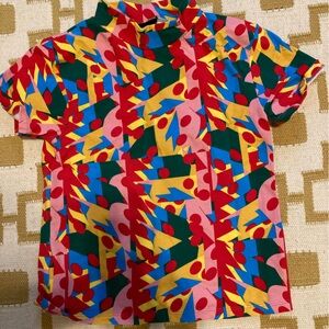 Nooworks Mock Neck Macarena Print Size S